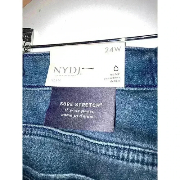 Nydj Sheri Slim Ankle Jean Women's Blue Plus Size 24W - Picture 11 of 11